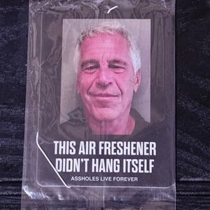 Novelty Air Freshener with Bold Statement
